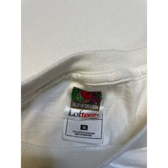 VINTAGE In Memory Of 9-11 Twin Towers FDNY PDNY Graphic T-shirt Men Medium White - Picture 5 of 6